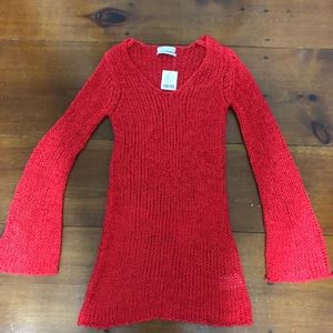 Red Knit Urban Outfitters dress